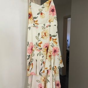 Yellow Floral Maxi Dress